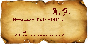 Moravecz Felicián névjegykártya